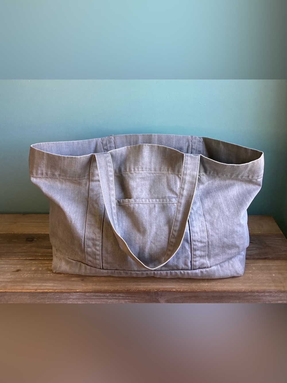 Michael Kors XL Denim Canvas Tote Bag